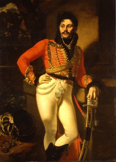 Portrait du colonel de la garde de vie Yevgraf Davydov - Orest Adamovich Kiprensky